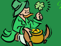 Saint Patricks Day ecard- Wishing You Lots Of Luck