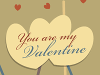 Valentines Day ecard- You Are My Valentine 